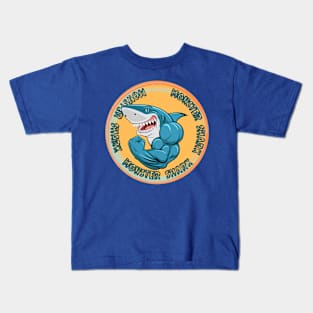 Mr Monster Shark - Blue T-Shirt Kids T-Shirt